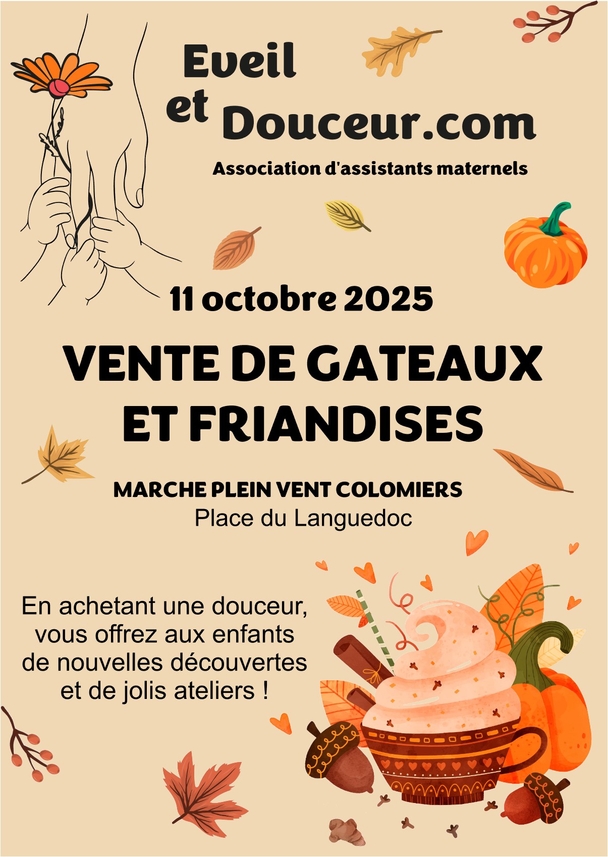 Vente de gâteaux et friandises d’automne