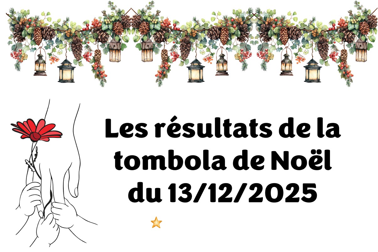 Résultats de la tombola de Noël du 13/12/25